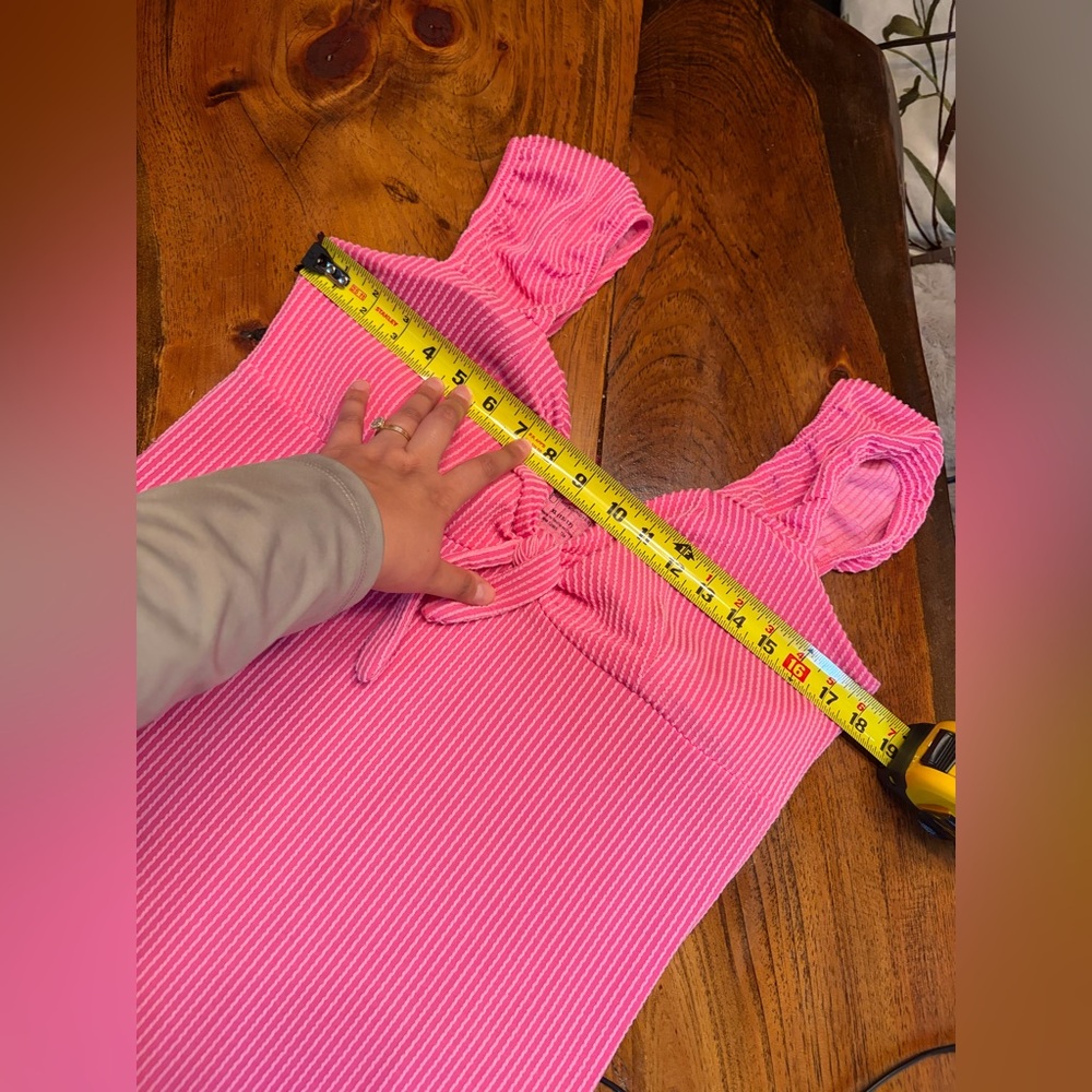 No Boundaries Vibrant Pink Midi Dress XL JR SIZE - Picture 6 of 7